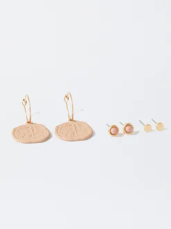 Parfois Sets de Bijuteria|Brincos*Set De Argolas Com Resina | Multicor