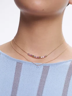 Parfois Bijuteria Delicada*Set De Colares Com Cristais | Multicor