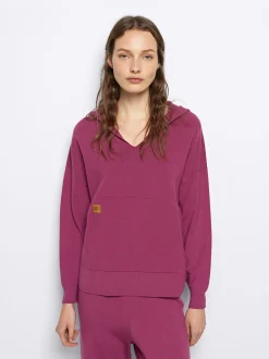 Parfois Básicos|Malha*Sweatshirt De Malha Capuz | Bordeaux