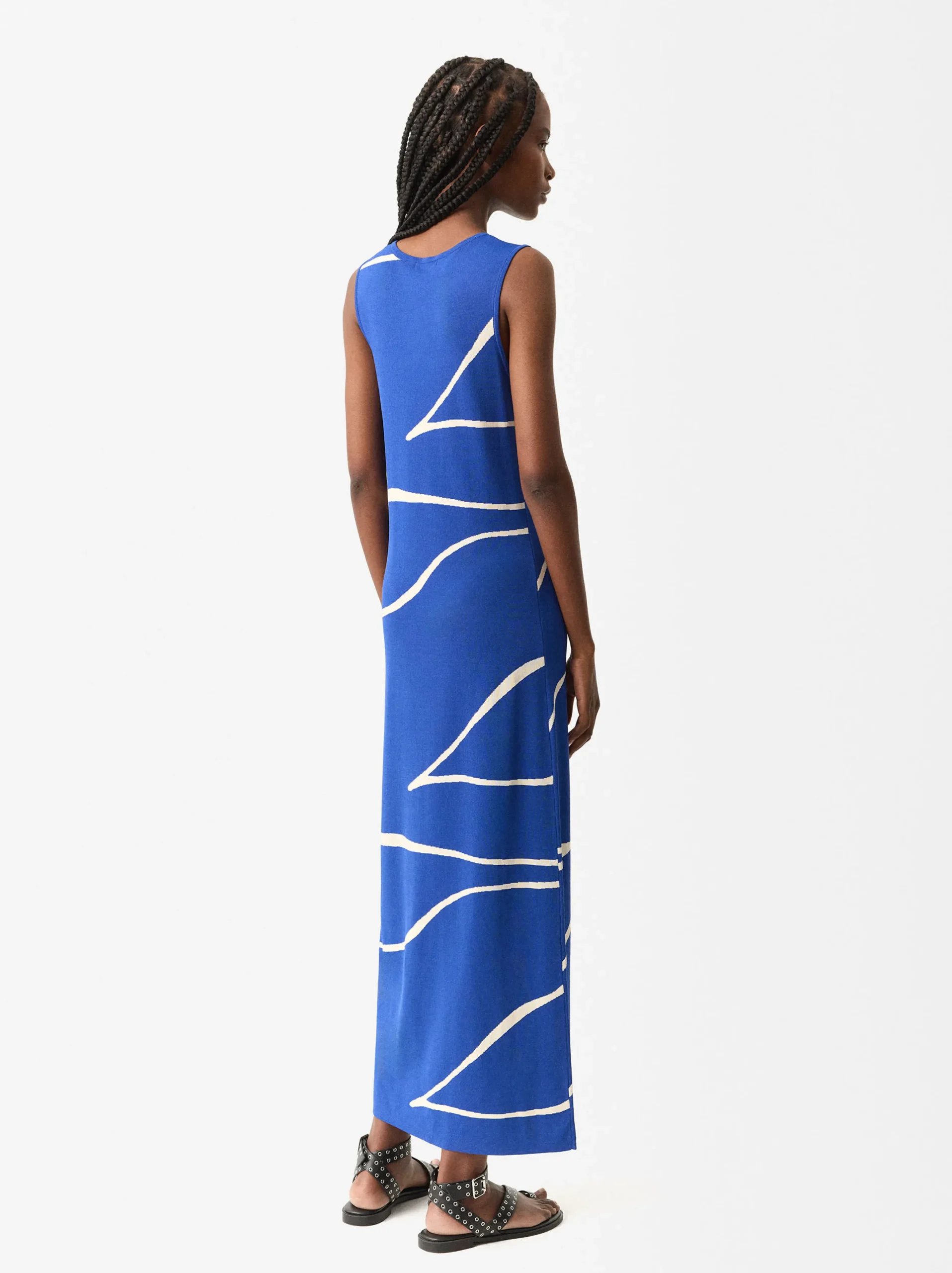Parfois Malha|Vestidos*Vestido De Malha Jacquard | Azul